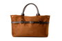 Vince Camuto Bolso Tote Suede Brown Piel de Polivinilo Marrón